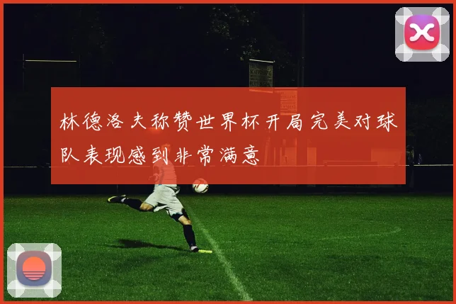 林德洛夫称赞世界杯开局完美对球队表现感到非常满意